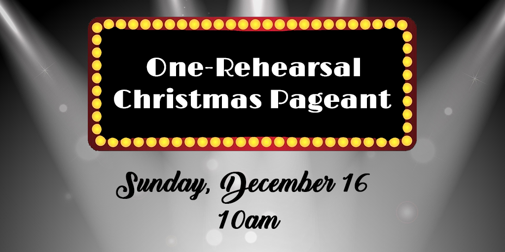 One-Rehearsal Christmas Pageant